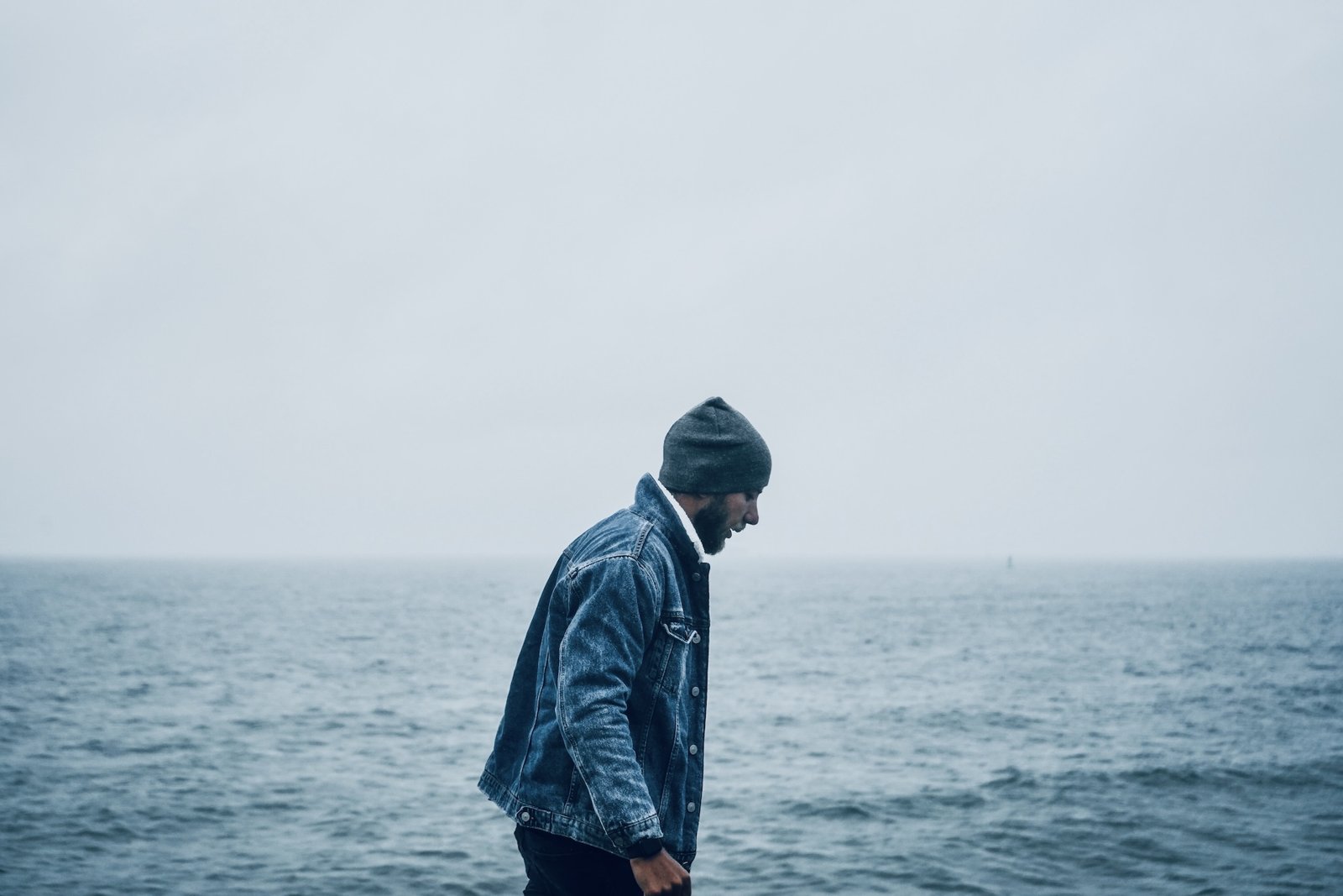 Alone by the sea
